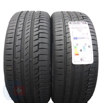 Opony 205/40 R17 2x CONTINENTAL 84Y XL PremiumContact 6 Letnie 2021 Nieużywane 