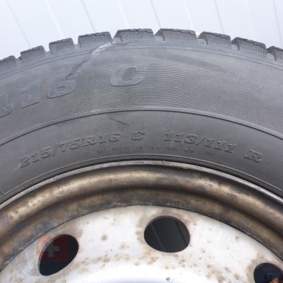 3. 4 x Koła zimowe CITROEN FIAT PEUGEOT 5x130 ET68 Dunlop + Kleber 215/75 R16C 