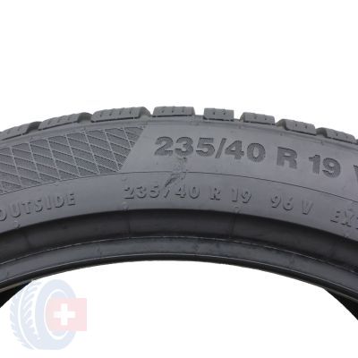 7. 2 x CONTINENTAL 235/40 R19 96V XL WinterContact TS850P Zima 2016 7,2mm