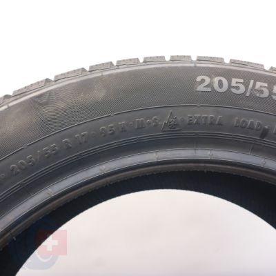 8. Opony 205/55 R17 4x CONTINENTAL 95H XL ContiWinterContact TS 830 P RSC BMW Zimowe 2023 Jak Nowe