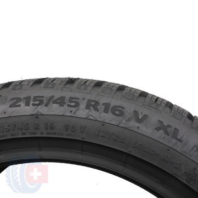 6. Opony 215/45 R16 2x CONTINENTAL 90V XL WinterContact TS 860 Zimowe 2020 /2021 Nieużywane