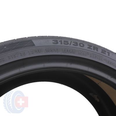 7.    2 x CONTINENTAL 315/30 ZR21 105Y XL ContiSportContact 5P N0 SILIENT Lato 6mm 
