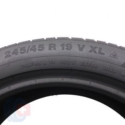 6. 2 x CONTINENTAL 245/45 R19 102V XL AO WinterContact TS850P Zima 2023 6,8mm