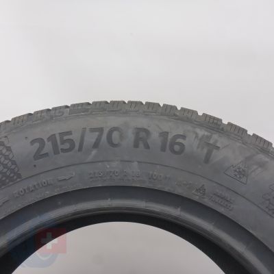 5. Opony 215/70 R16 2x CONTINENTAL 100T WinterContact TS 870 P Zimowe 2022