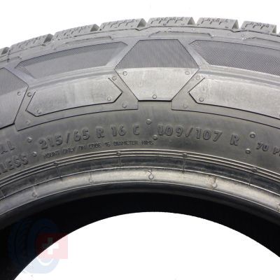 6. 4 x CONTINENTAL 215/65 R16C 109/107R VanContact Winter 2020 Jak Nowe 9,8-10,2mm