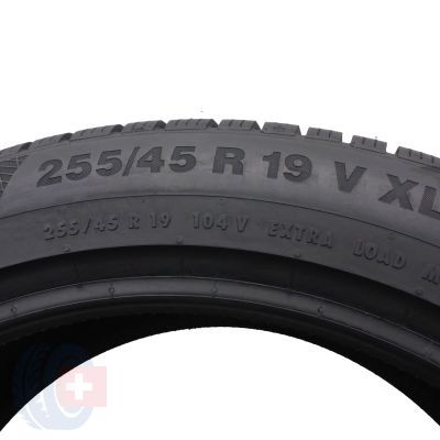 6. 4 x CONTINENTAL 255/45 R19 104V XL WinterContact TS850P Zima 2020 6,8-8,2mm