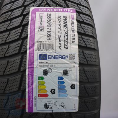 3. Opony 255/60 R17 2x NEXEN 106H WinGuard Sport 2 SUV Zimowe 2022 Nieużywane 3. Opony 255/60 R17 2x NEXEN 106H WinGuard Sport 2 SUV Zimowe 2022 Nieużywane