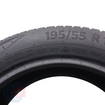 5. 2 x CONTINENTAL 195/55 R16 91V XL AllSeasonContact Wielosezon 2019, 2020 Jak Nowe 7mm