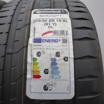 2. Opony 255/30 R19 2x CONTINENTAL 91Y XL SportContact7 Letnie 2021 Nieużywane