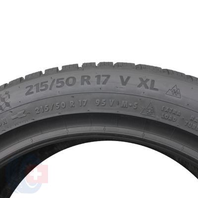 5. 2 x CONTINENTAL 215/50 R17 95V XL WinterContact TS870P Zima 2023 Jak Nowe