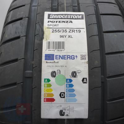 2. Opony 255/35 R19 2x BRIDGESTONE 96Y XL Potenza Sport Letnie 2023 Nieużywane