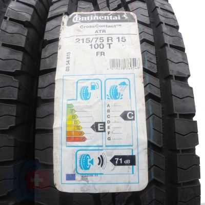 2. Opony 215/75 R15 2x CONTINENTAL 100T CrossContact ART M+S Letnie 2018 Nieużywane 