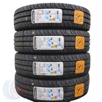 4 x CONTINENTAL 195/75 R16C 107/105R ContiVanContact 200 Lato 2020 Jak Nowe Nieużywane