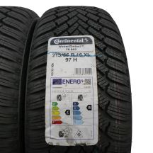 2. Opony 215/55 R16 4x CONTINENTAL 97H XL WinterContact TS 860 Zimowe 2021 Jak Nowe Nieużywane