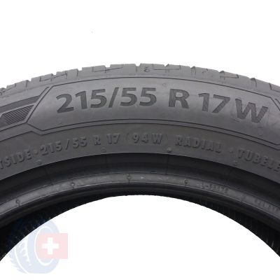 4. Opony 215/55 R17 2x BARUM 94W Bravuris 5HM Letnie 2021 6,5-7mm