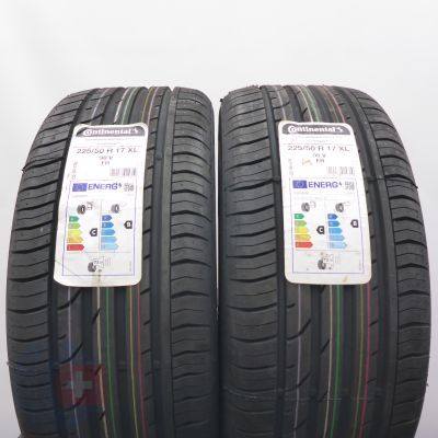 Opony 225/50 R17 2x CONTINENTAL 98V XL ContiPremiumContact 2 SEAL Letnie 2022 Jak Nowe