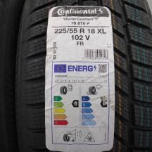 3. 4 x CONTINENTAL 225/55 R18 102V XL WinterContact TS 870P Zima 2022 Jak Nowe NIEUŻYWANE