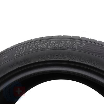 4. 2 x DUNLOP 245/50 R18 100W SP Sport Maxx TT Lato 2013 5,5-6mm