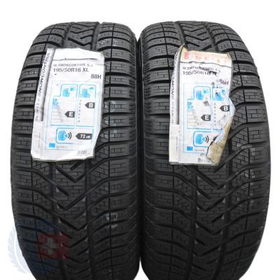5. Opony 195/50 R16 4x PIRELLI 88H XL Winter 210 SnowControl Serie 3 Zimowe 2020 Jak Nowe Nieużywane