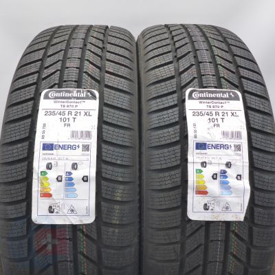 Opony 235/45 R21 2x CONTINENTAL101T XL WinterContact TS 870 P Zimowe 2022 
