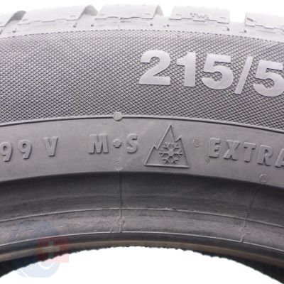 4. 2 x CONTINENTAL 215/55 R18 99V XL ContiWinterContact TS830P Zima 2017 7,8mm