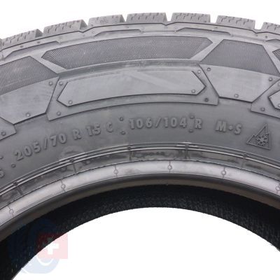 5. 4 x CONTINENTAL 205/70 R15C 106/104R VanContact Winter Zima 2019, 2022 Jak Nowe Nieużywane 