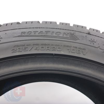 5. Opony 285/40 R20 2x DUNLOP 108V XL Winter Sport 5 SUV MO Zimowe 2019 Jak Nowe 7,2mm