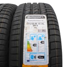 2. 4 x CONTINENTAL 215/55 R18 99V XL PremiumContact 6 Lato 2019 Jak Nowe