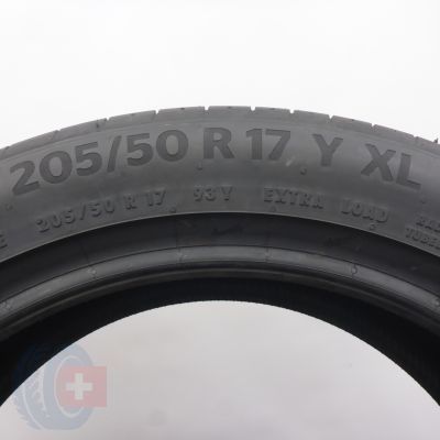 6. Opony 205/50 R17 2x CONTINENTAL 93Y XL PremiumContact 6 Letnie 2021/24 Jak Nowe