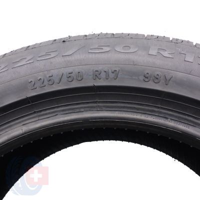 3. Opony 225/50 R17 2x PIRELLI 98Y XL AO Cinturato P7 Letnie 2021 Jak Nowe Nieużywane