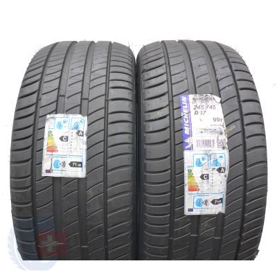 Opony 245/45 R17 2x MICHELIN 99Y XL Primacy 3 Letnie 2016 Nieużtywane 