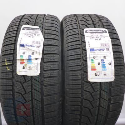 5. Opony 225/45 R17 4x CONTINENTAL 91H WinterContact TS860S RunFlat BMW Zimowe 2022 Jak Nowe Nieużywane 