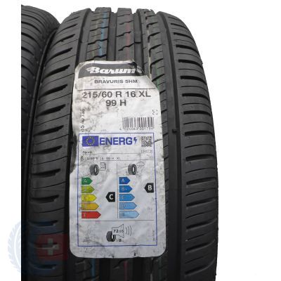 3. Opony 215/60 R16 2x BARUM 99H XL Bravuris 5HM Letnie 2022 Jak Nowe