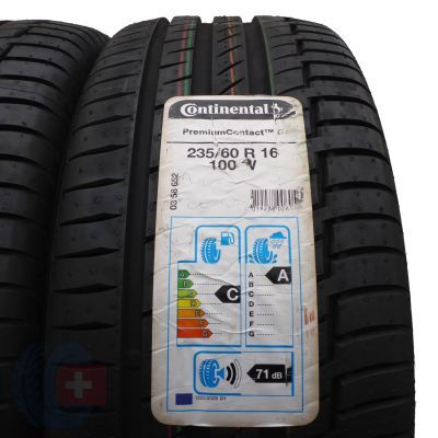 2. 2 x CONTINENTAL 235/60 R16 100V PremiumContact 6 Lato 2019 Jak Nowe