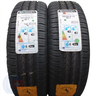 2 x CONTINENTAL 185/65 R15 88T EcoContact 6 Lato 2019 Jak Nowe Nieużywane