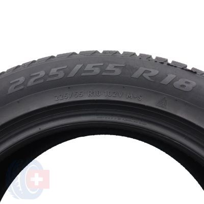 6. 4 x PIRELLI 225/55 R18 102V Sottozero 3 Winter AO Zima 6,2-6,8mm 2021/22