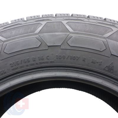 4. 2 x CONTINENTAL 215/65 R16C 109/107R VanContact Winter Zima 2016 8-8,8mm