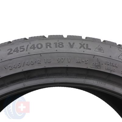 3. 1 x CONTINENTAL 245/40 R18 97V XL WinterContact TS870P Zima 2022 7mm Jak Nowa