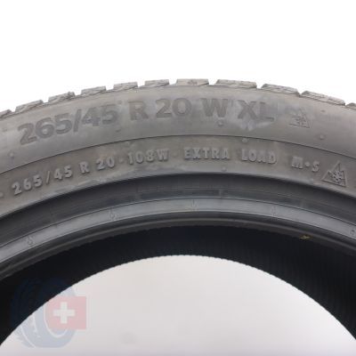 8. Opony 265/45 R20 4x CONTINENTAL 108W XL WinterContact TS860S SUV MGT Zimowe 2021 Jak Nowe Nieużywane 