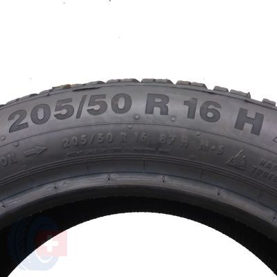 5. 2 x CONTINENTAL 205/50 R16 87H ContiWinterContact TS850 Zima 2016 Nieużywane 