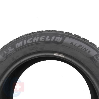 6. Opony 2x MICHELIN 205/60 R16 92T Alpin 6 Zimowe 2021 Jak Nowe 7,2mm