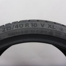 6. Opony 215/40 R18 4x CONTINETAL 89V XL WinterContact TS 870 P Zimowe 2022 Nieużywane 