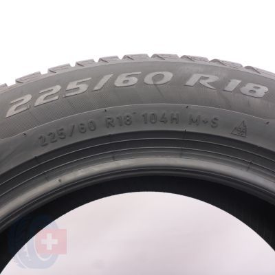 8. Opony 225/60 R18 4x PIRELLI 104H XL Winter Sottozero 3 BMW Zimowe 2023 8mm Jak Nowe