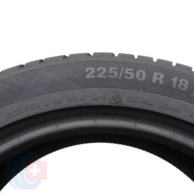 6. 4 x CONTINENTAL 225/50 R18 99H XL ContiWinterContact TS830P A0 Zima 2022 6,8-7,2mm