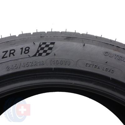 4. 1 x MICHELIN 245/45 ZR18 100Y Pilot Sport4 Lato 2021 Jak Nowa Nieużywana 