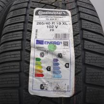 2. Opony 265/40 R19 2x CONTINENTAL 102V ContiWinterContact TS830P BMW Zimowe 2023 Nieużywane