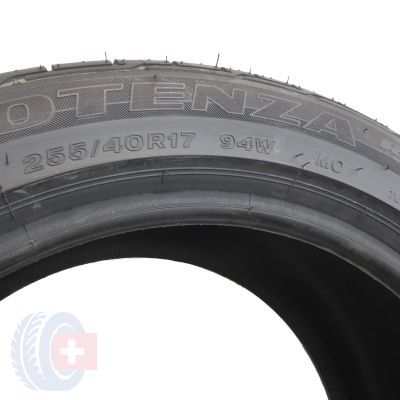 5. 2 x BRIDGESTONE 255/40 R17 94W Potenza RE050A MO Lato 2017 Jak Nowe