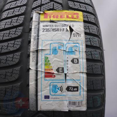 4. Opony 235/45 R17 4x PIRELLI 97H XL Winter Sottozero 3 Zimowe 2013 Nieużywane 4. Opony 235/45 R17 4x PIRELLI 97H XL Winter Sottozero 3 Zimowe 2013 Nieużywane