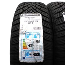 2. Opony 195/60 R15 4x CONTINENTAL 88T WinterContact TS 860 Zimowe 2018 Nieużuwane 