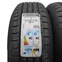 2. Opony 215/65 R16 2x CONTINENTAL 98V ContiEcoContact 5 A0 Letnie 2021 Jak Nowe
